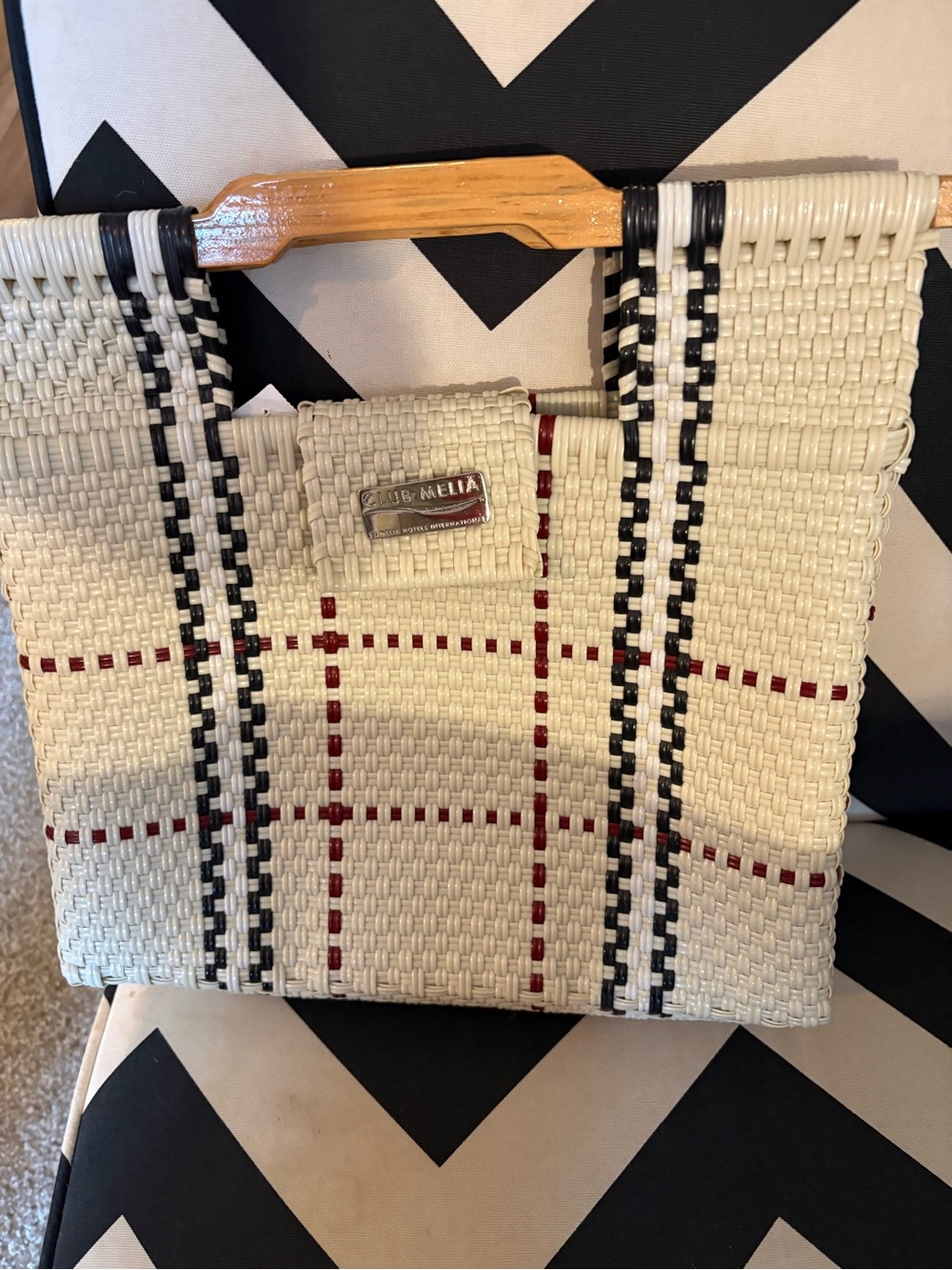 Melia Hotels Handwoven Recycled Plastic Tote Made in Mexico